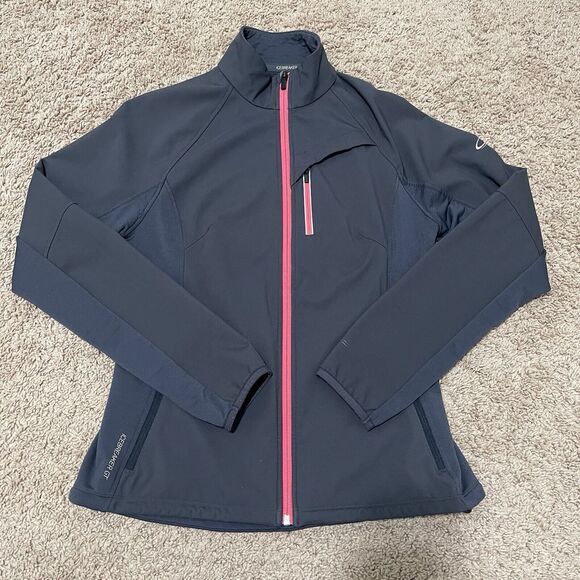 Icebreaker Jacket Womens Medium Grey Pink GT Softshell Merino Wool Reflective - Picture 1 of 12